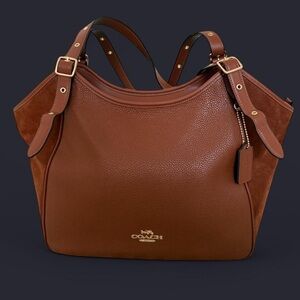 Coach Leather/Suede Meadow Tote